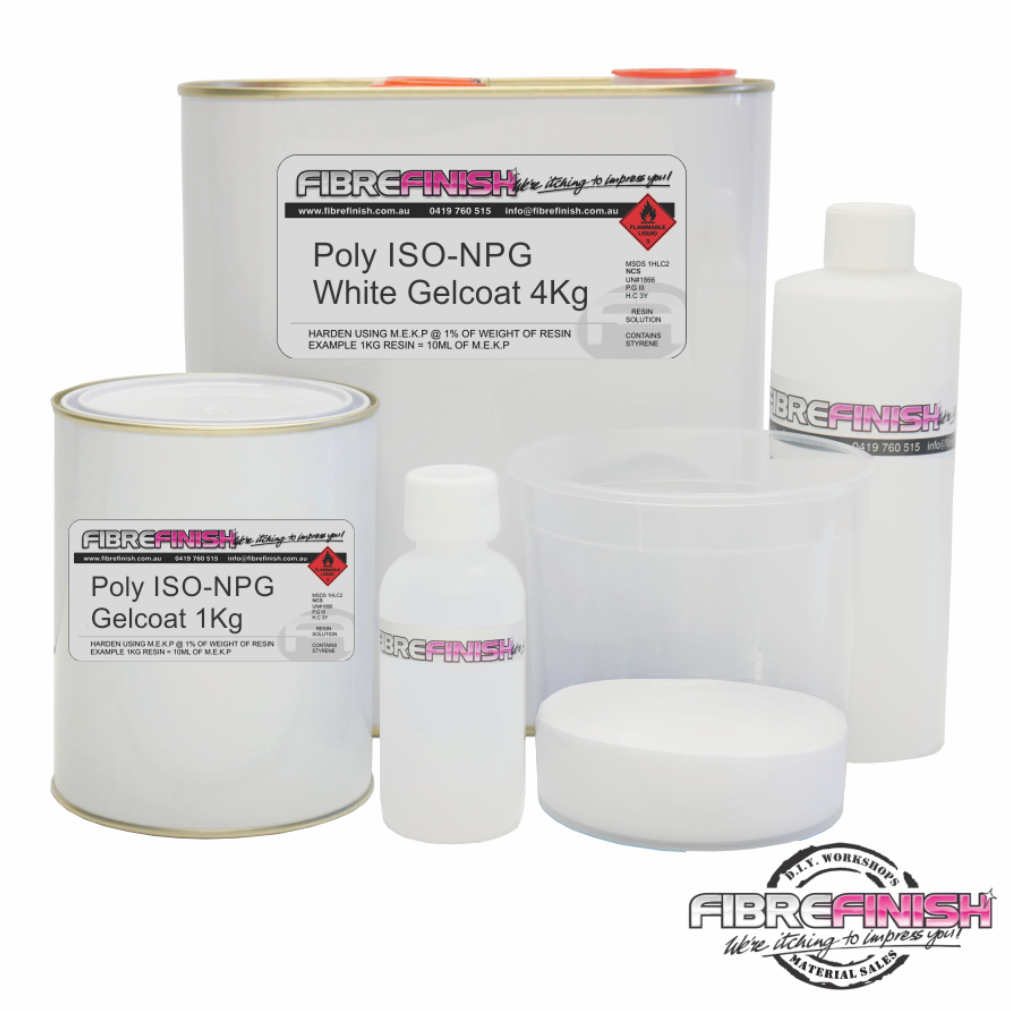 Polyester Gelcoat Spray ISO NPG - White - Fibrefinish